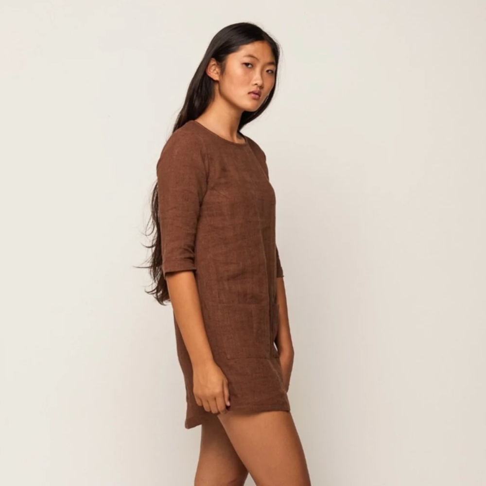 Pyne & Smith Linen Shift Dress